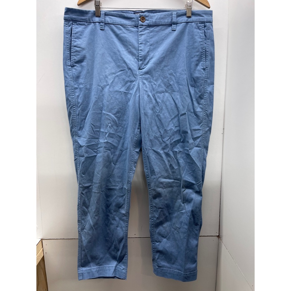 J.Crew High-Rise Girlfriend Chino Pants Light Blue Size 16 Cotton Twill Cropped